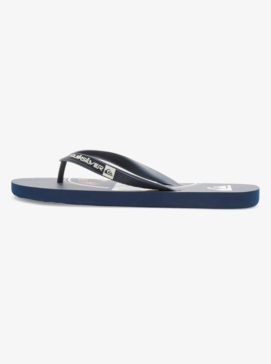 Quiksilver Mens Java Art Flip Flops - Green