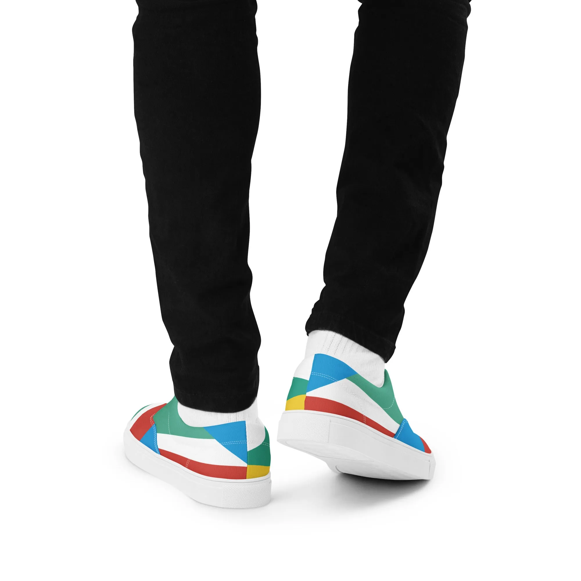 RAY OF LIGHT Men’s Lace-Up Canvas Shoes