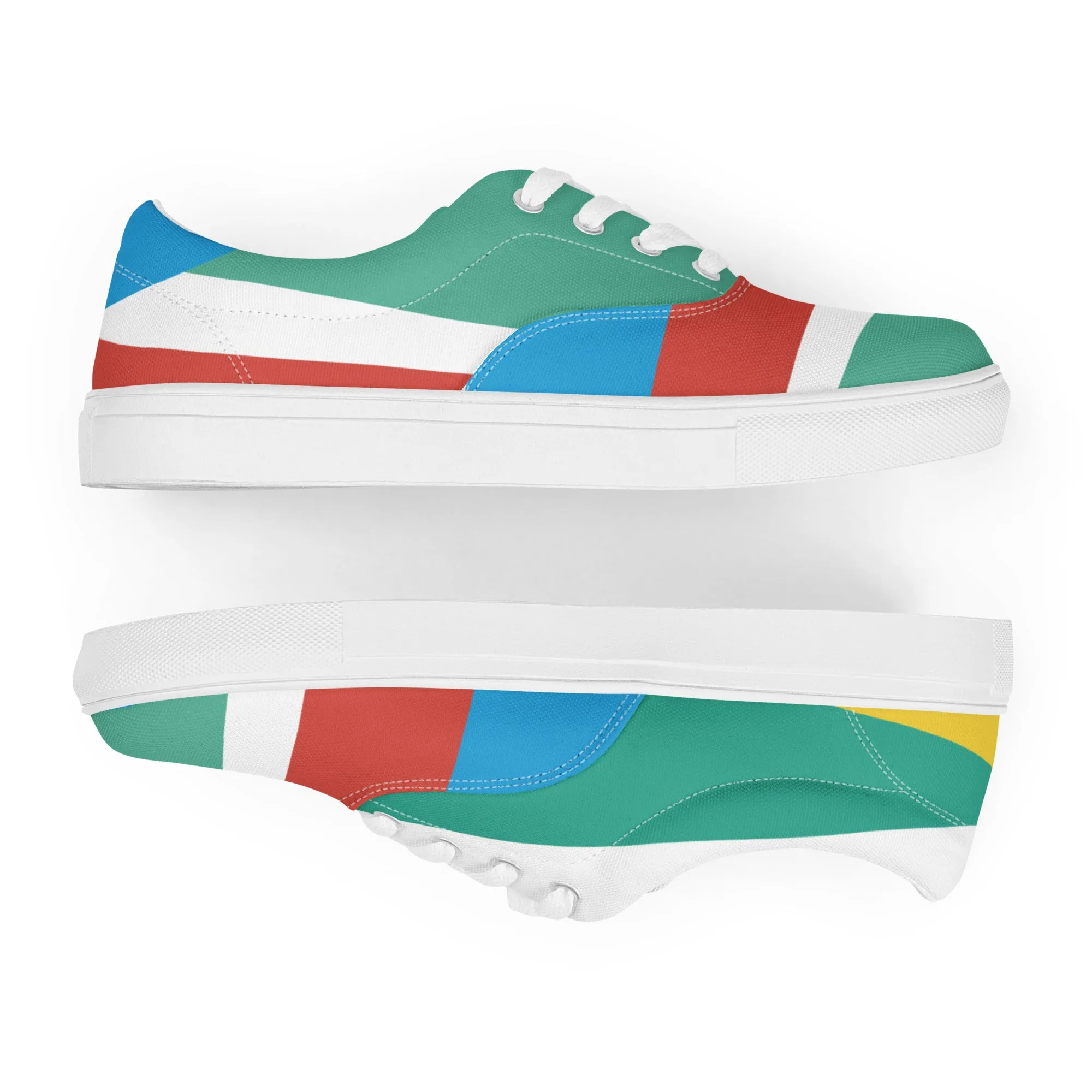RAY OF LIGHT Men’s Lace-Up Canvas Shoes