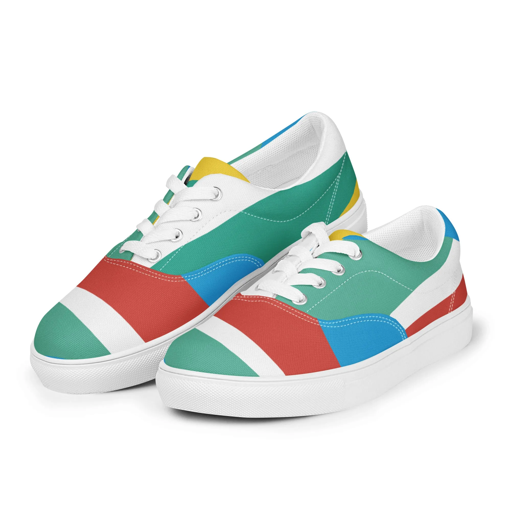 RAY OF LIGHT Men’s Lace-Up Canvas Shoes