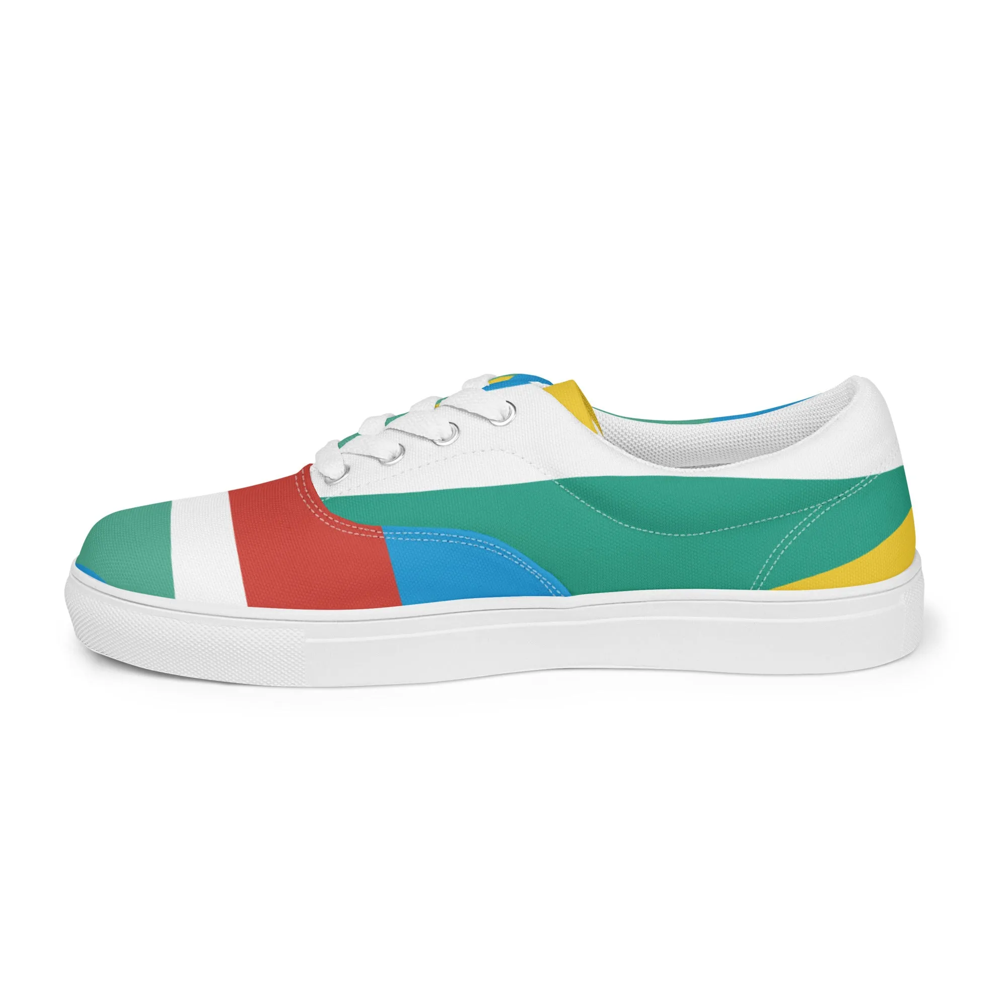 RAY OF LIGHT Men’s Lace-Up Canvas Shoes