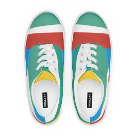 RAY OF LIGHT Men’s Lace-Up Canvas Shoes