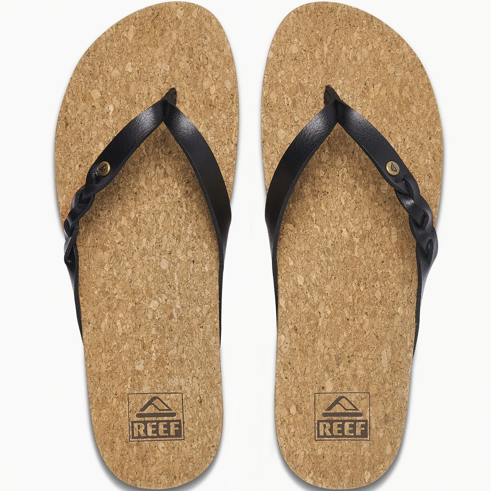 Reef Womens Cushion Court Twist Flip Flops