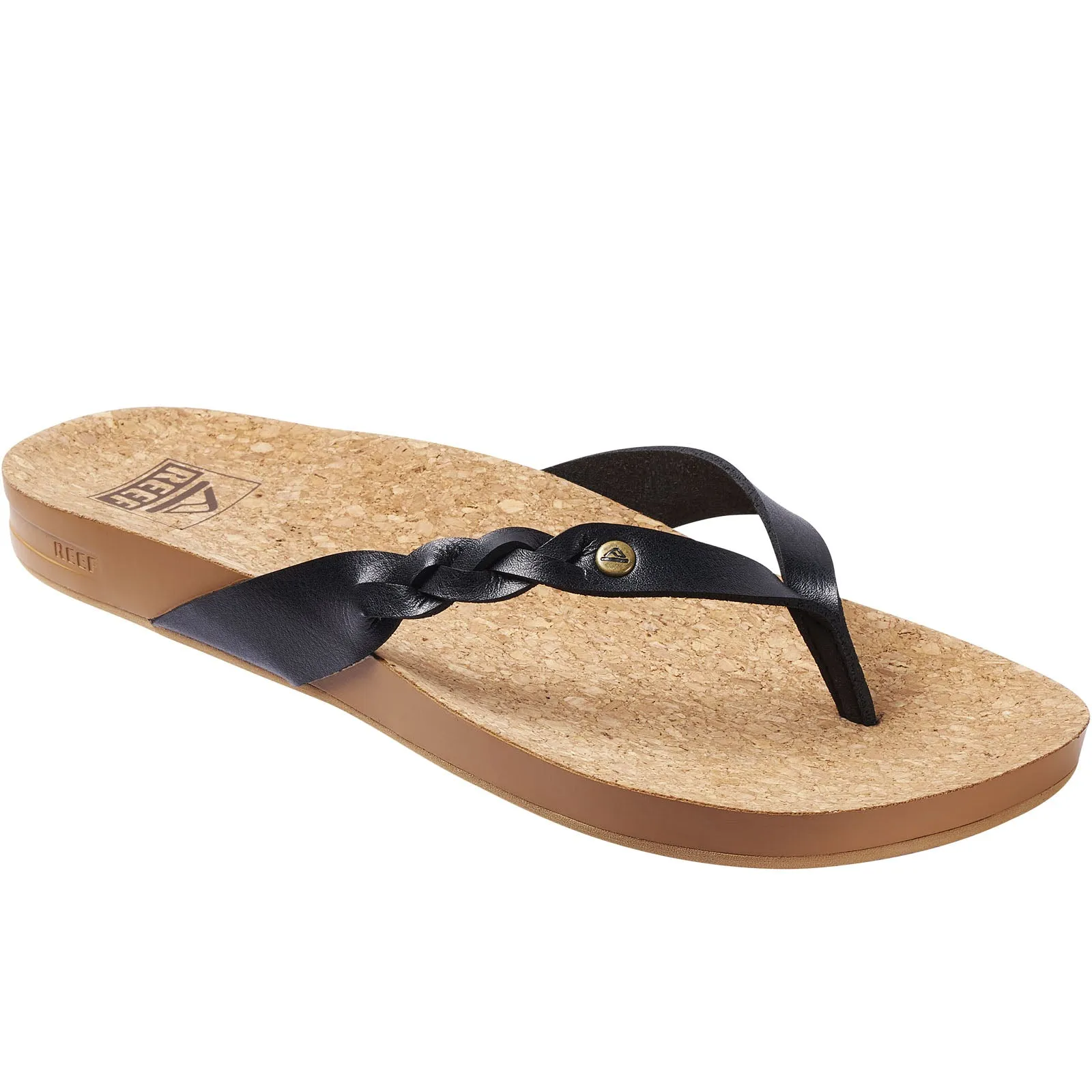 Reef Womens Cushion Court Twist Flip Flops