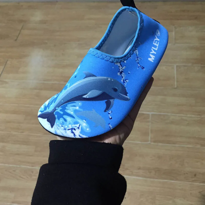 Shark Printed Lovely Kids Beach Shoes #Blue #Beach Shoes