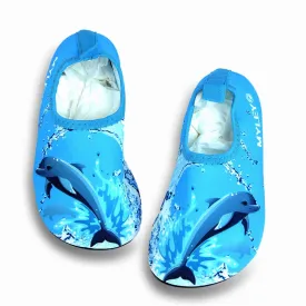 Shark Printed Lovely Kids Beach Shoes #Blue #Beach Shoes