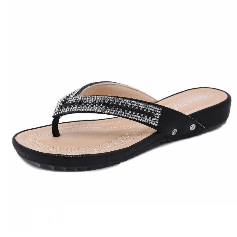 SIKETU | Women's Beads Flip Flops Fashion Comfort Sandals
