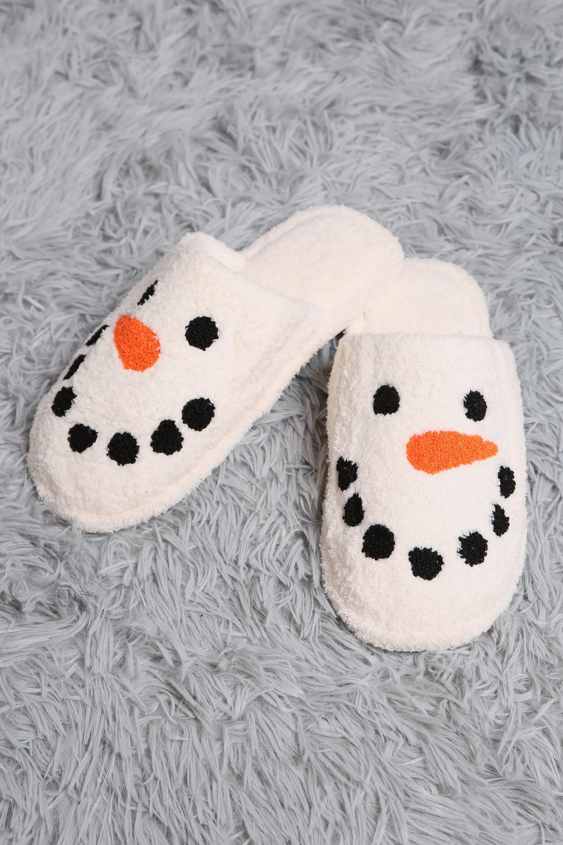 Snowman Embroidered Slipper
