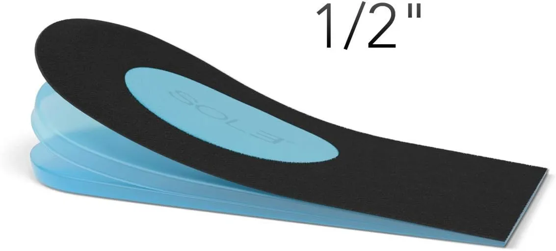 SOL3 Quick Lifts - Adjustable Orthopedic Heel Lift Insert, Height Increase Insoles for Leg Length Discrepancy, Achilles Tendonitis & Foot Pain Relief