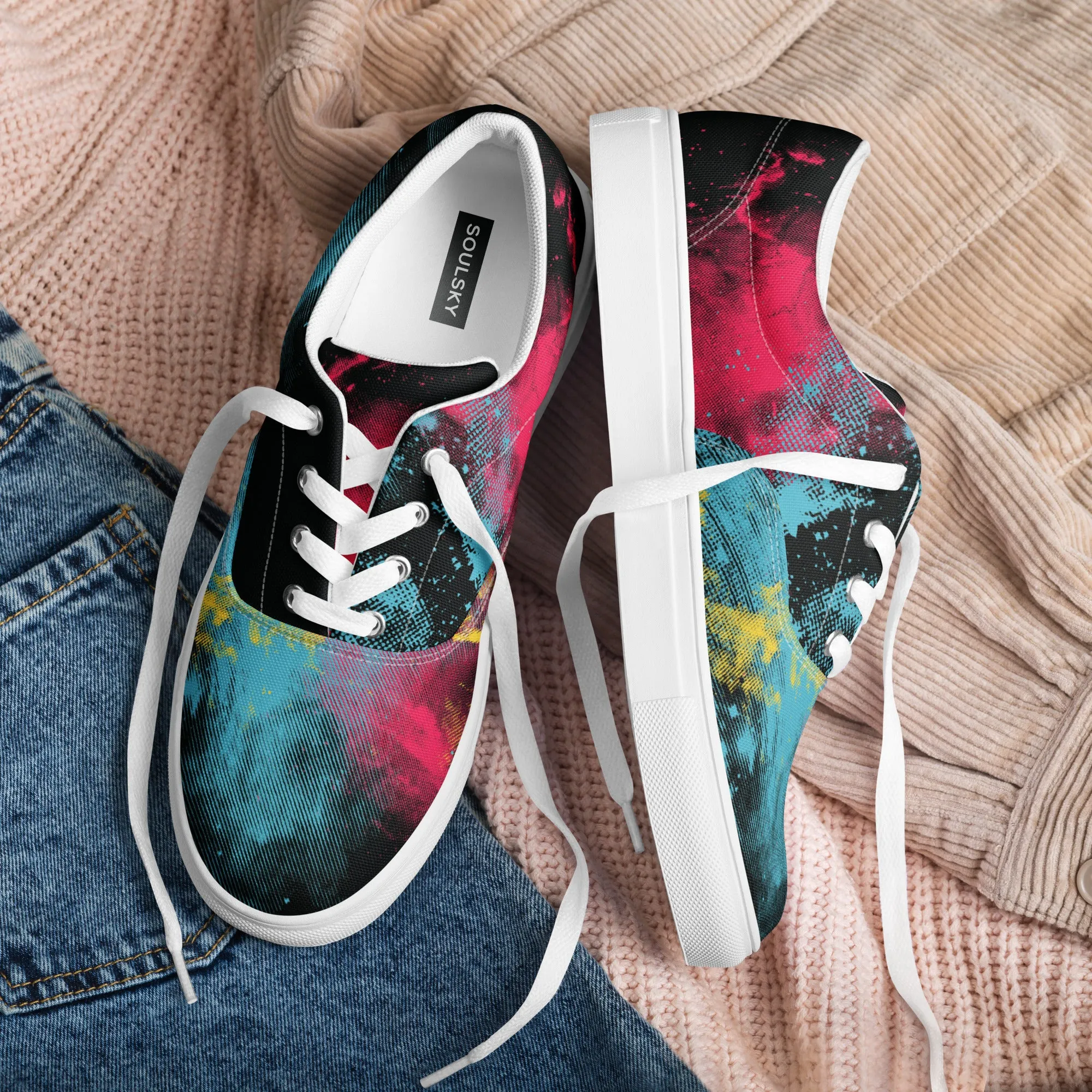 STARBURST Men’s Lace-Up Canvas Shoes