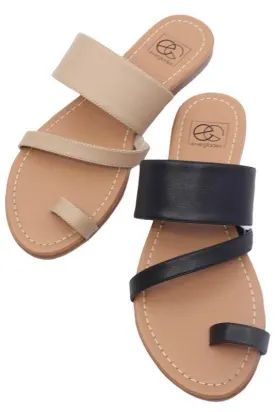 Women's Shoes Toe Ring Slide Sandal