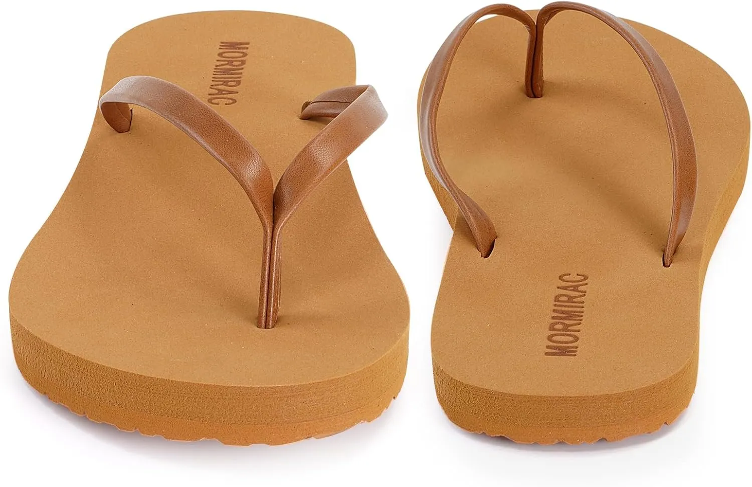 Womens Slim Leather Comfortable Flip Flops Summer Beach Thong Sandals Arch Support Non Slip