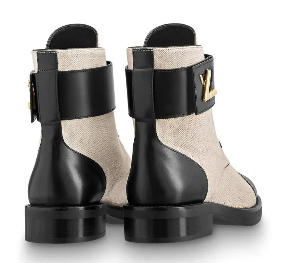'Wonderland' Fabric and Leather Ranger Boots